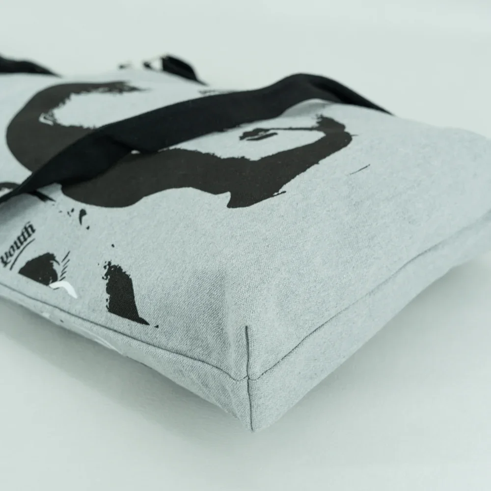 Pocket Inside Dual Purpose Canvas Tote shoulder Bag - CT23A006 - Detail