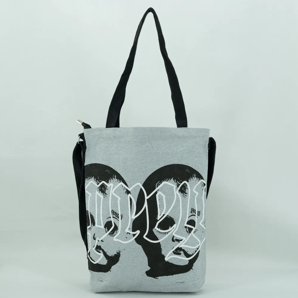 Pocket Inside Dual Purpose Canvas Tote shoulder Bag - CT23A006