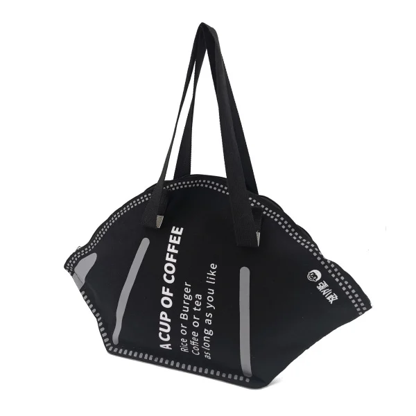 100pcs Moq Customized Logo Dumpling shape Cotton Canvas Tote Bag - CT23A035 - Detail