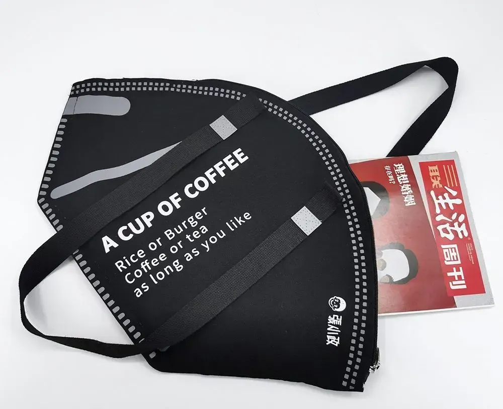100pcs Moq Customized Logo Dumpling shape Cotton Canvas Tote Bag - CT23A035 - Detail