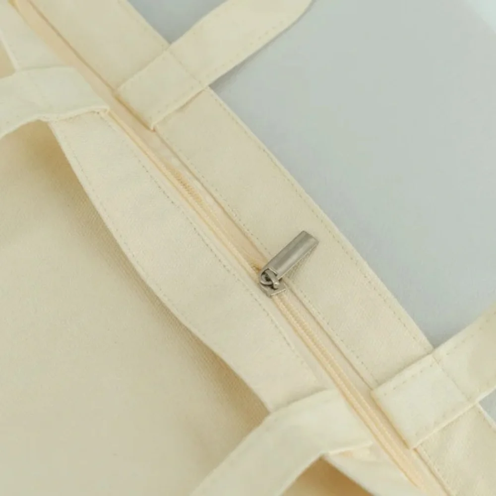 Large Size Multifunction Cotton Canvas Bag With Outside Pocket - CT23R016 - Detail