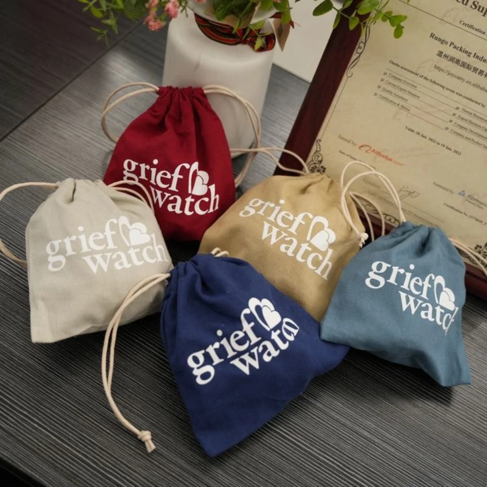 Durable and Fashionable Premium Cotton Drawstring Pouches - CT23R019