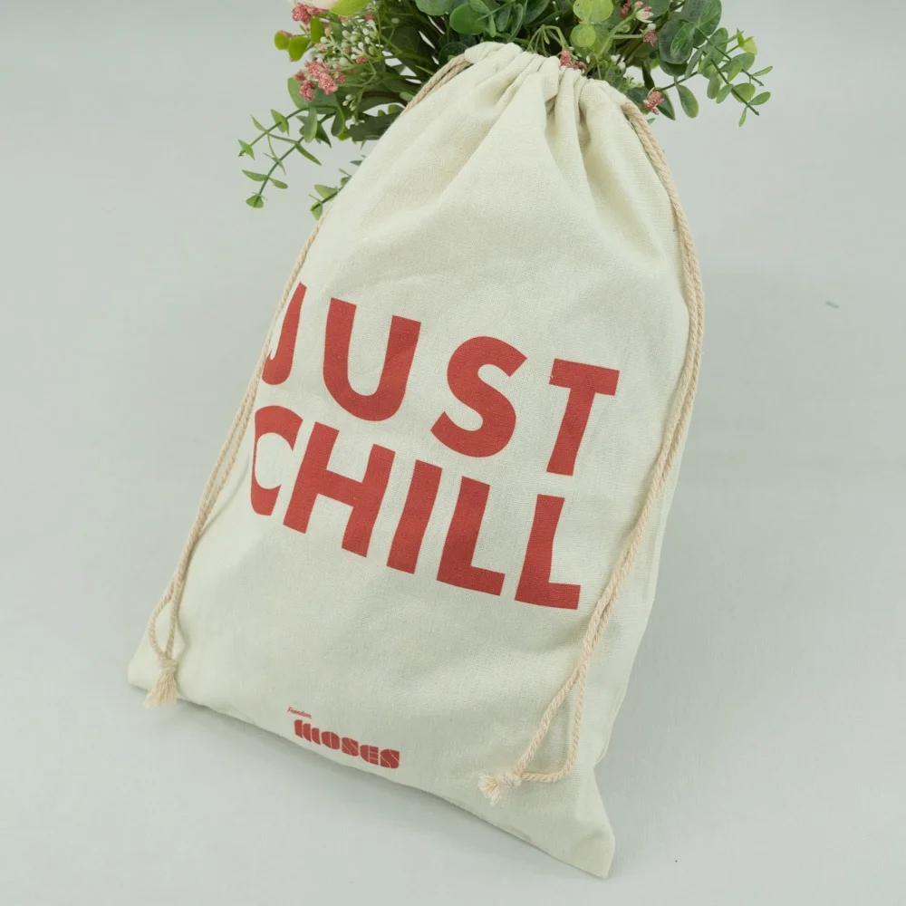 Durable and Fashionable Premium Cotton Drawstring Pouches Bag - CT23R021