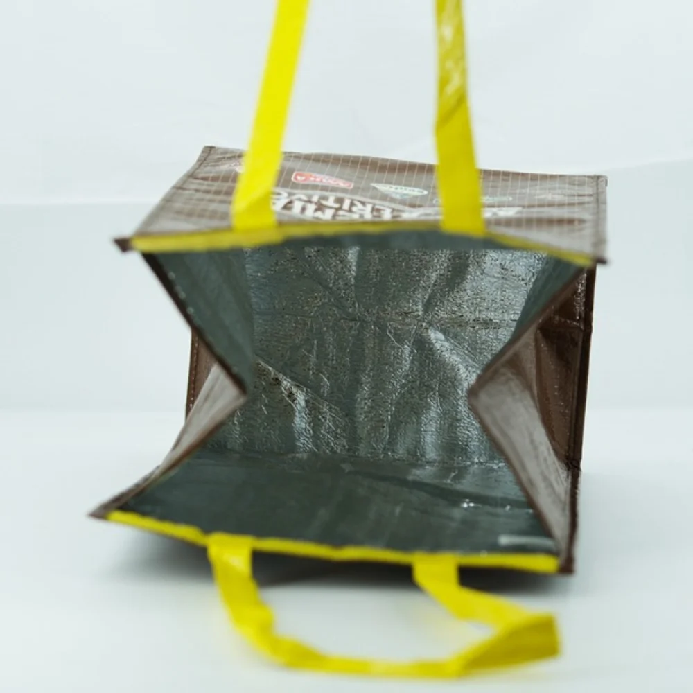 Personalized laminted non woven meat seafood insulated cooler tote bag for food - ICE-1404 - Detail