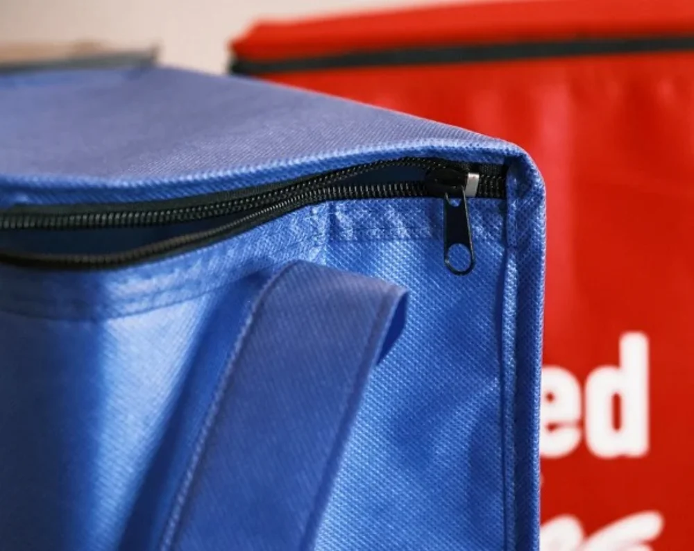 Reusable Outdoor Party Picnic Drink Beer Fruit large thermal insulated food delivery non woven cooler bag - ICE-2020 - Detail