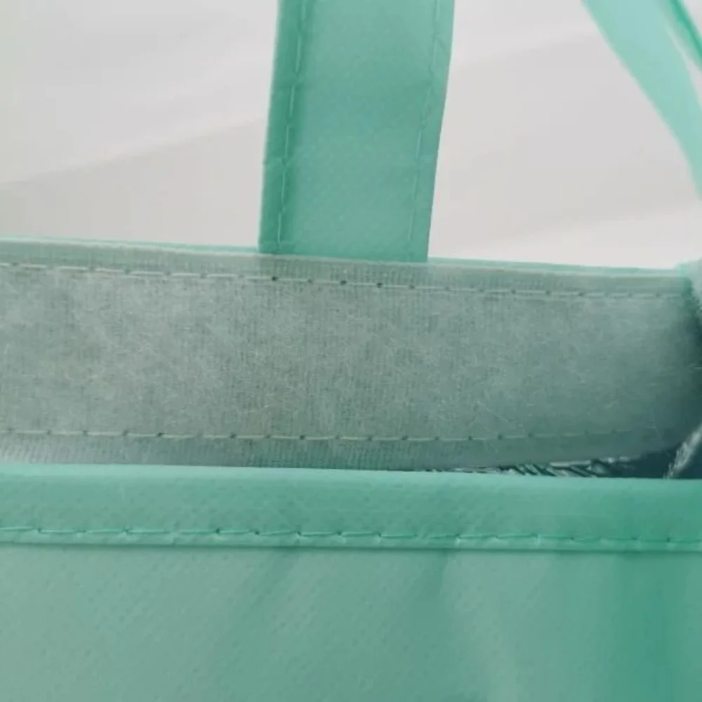Laminated pp Fashion Blue Non Woven Big Laminated Lunch Cooler Bag with MAGIC TAPE closure - ICEK-1601 - ICEK-2101 - Detail