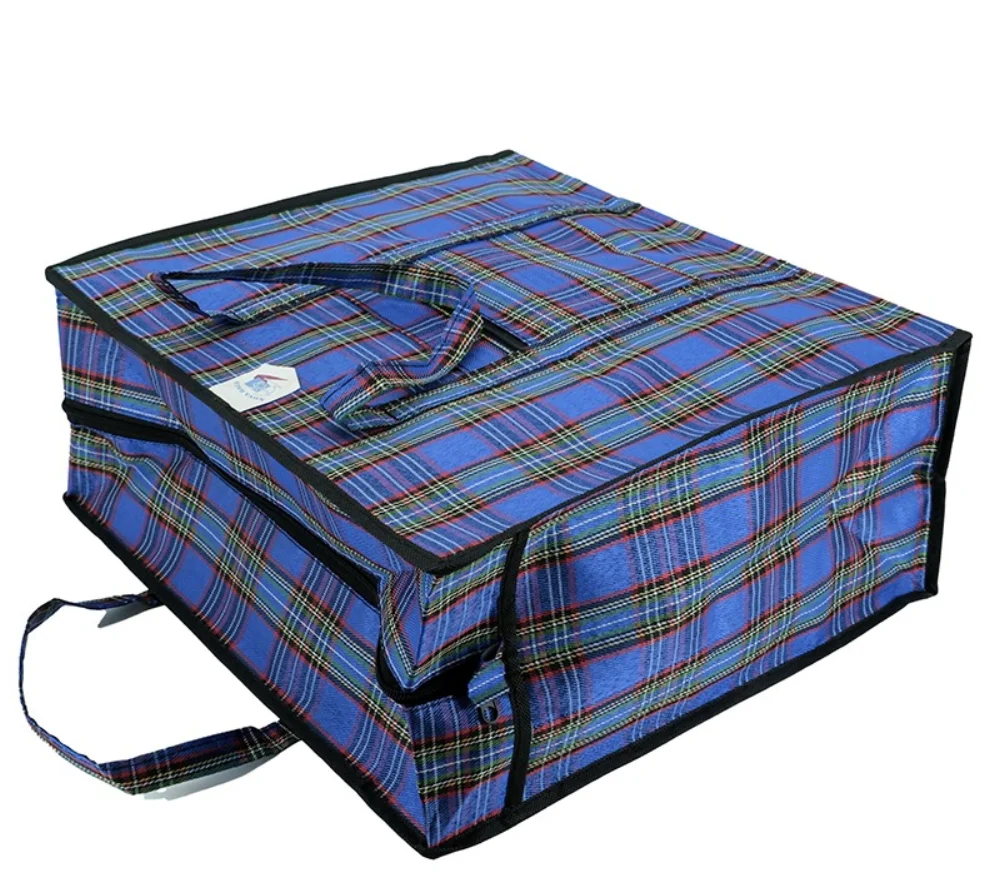 waterproof tear-resistant heavy duty polyester oxford cloth logo custom packaging shipping storage bags with zipper pocket - JR22CZ06 - Detail