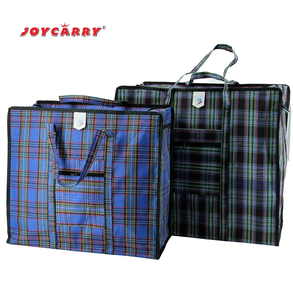 waterproof tear-resistant heavy duty polyester oxford cloth logo custom packaging shipping storage bags with zipper pocket - JR22CZ06 - Detail