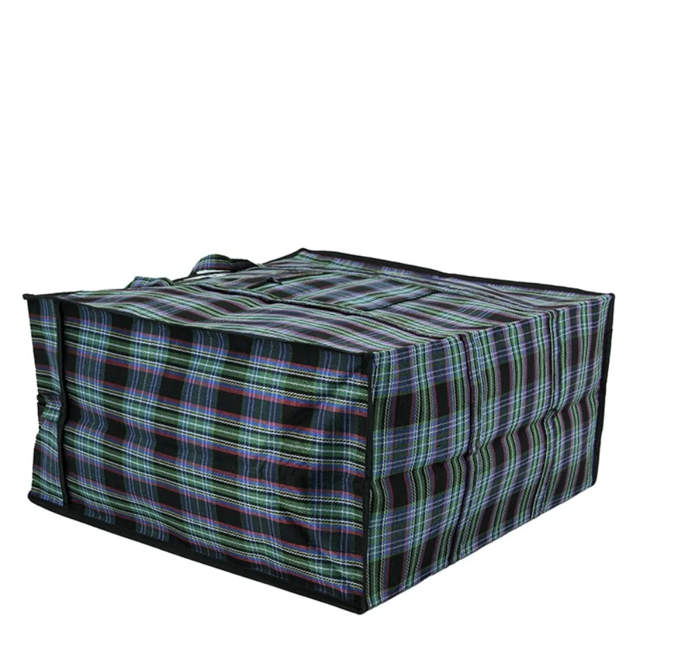 waterproof tear-resistant heavy duty polyester oxford cloth logo custom packaging shipping storage bags with zipper pocket - JR22CZ06 - Detail