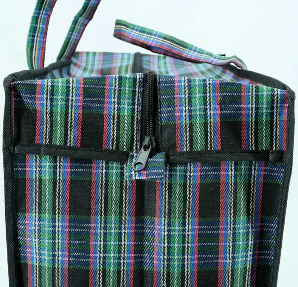 waterproof tear-resistant heavy duty polyester oxford cloth logo custom packaging shipping storage bags with zipper pocket - JR22CZ06 - Detail