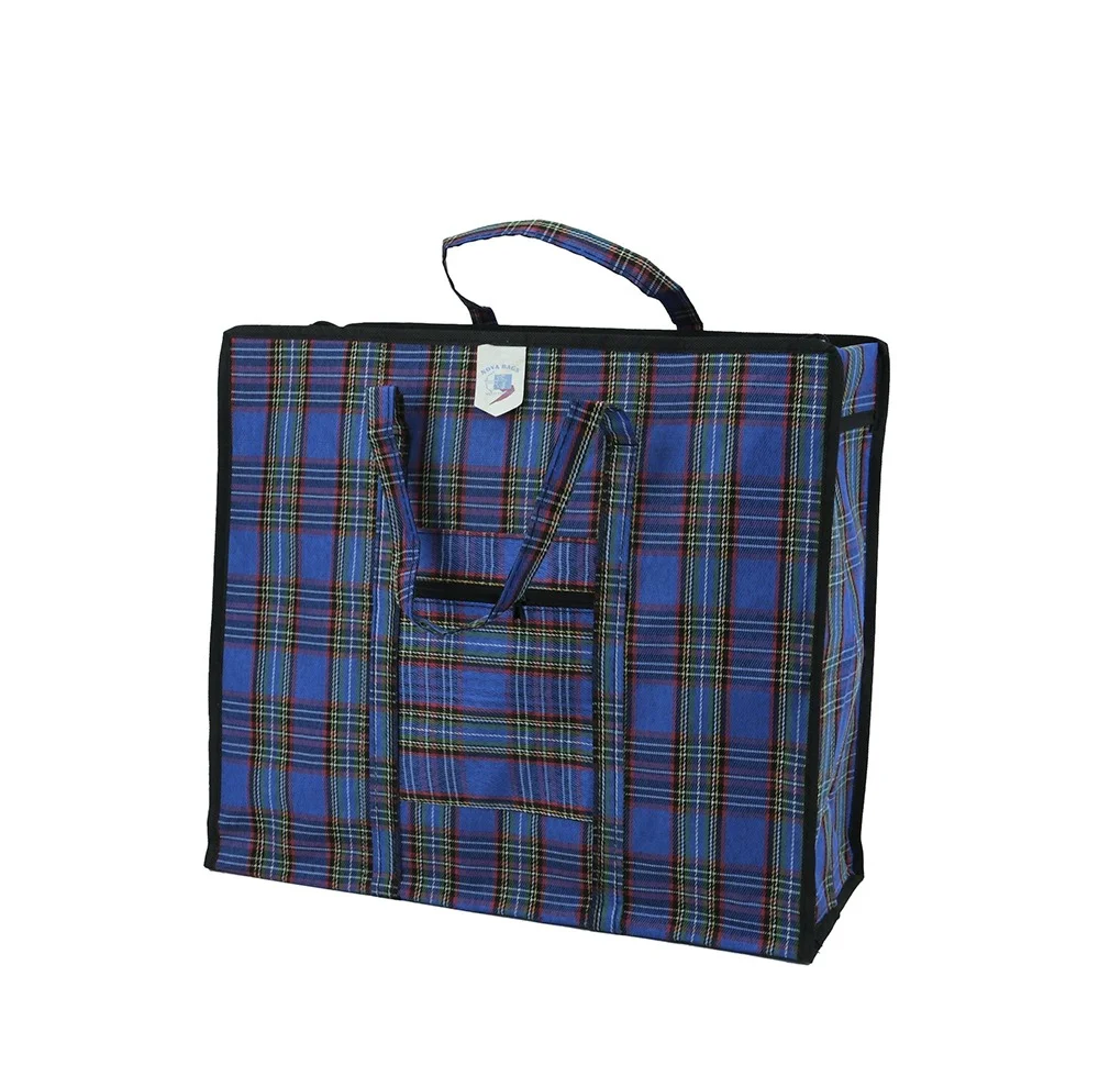 waterproof tear-resistant heavy duty polyester oxford cloth logo custom packaging shipping storage bags with zipper pocket - JR22CZ06 - Detail