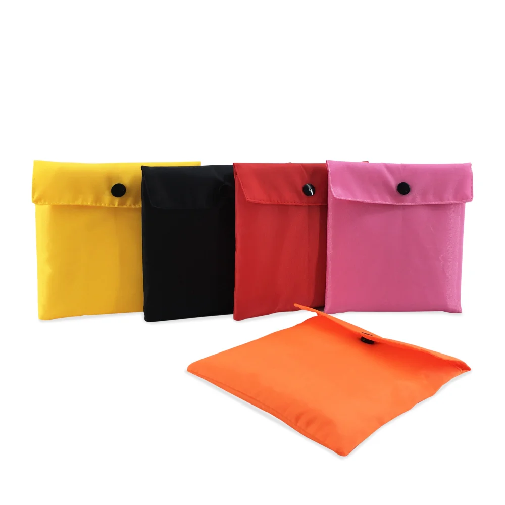 wholesale various colors recycling reusable folding polyester bags for shopping - JR22PE01 - Detail