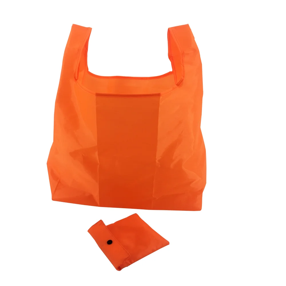 wholesale various colors recycling reusable folding polyester bags for shopping - JR22PE01 - Detail