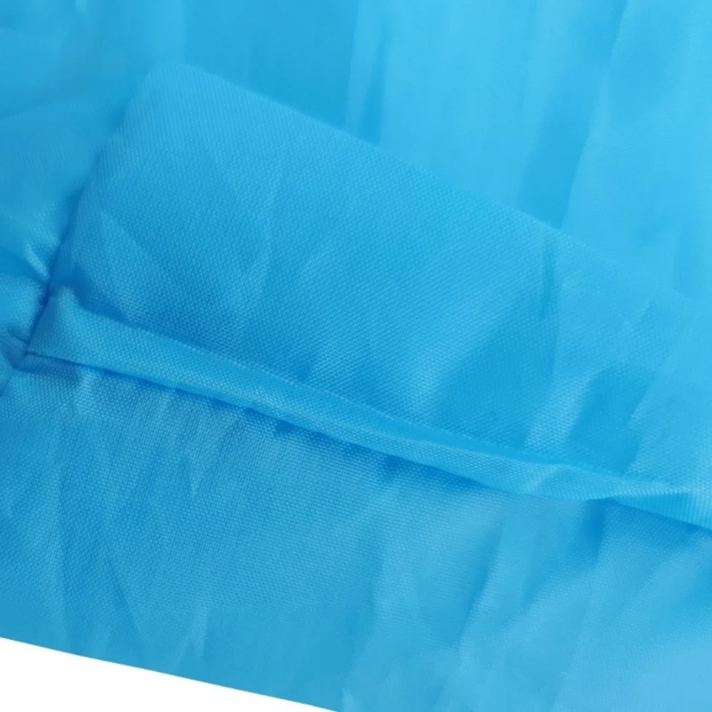 Hot Sale Foldable Blue 190T Nylon Polyester Tote Bags With Pocket For Supermarket - Detail