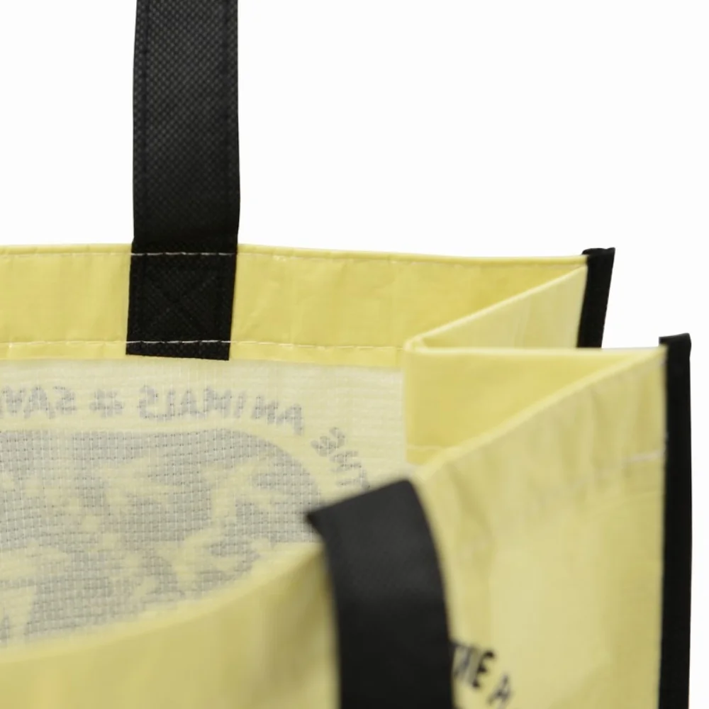 Recycled plastic bottles woven custom reusable mexican rpet grocery tote shopping bags - JR22PT02 - Detail