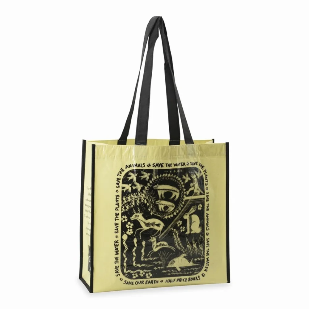 Recycled plastic bottles woven custom reusable mexican rpet grocery tote shopping bags - JR22PT02
