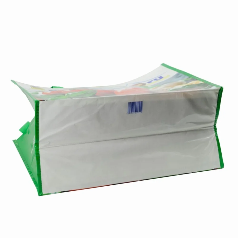 Waterproof custom printing reusable recycled rpet gift shopping tote bas with handles - JR22PT05 - Detail