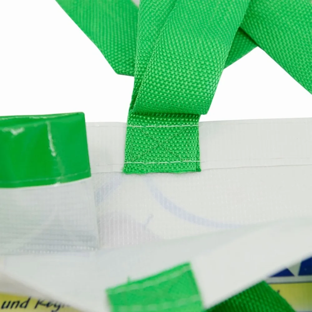 Waterproof custom printing reusable recycled rpet gift shopping tote bas with handles - JR22PT05 - Detail