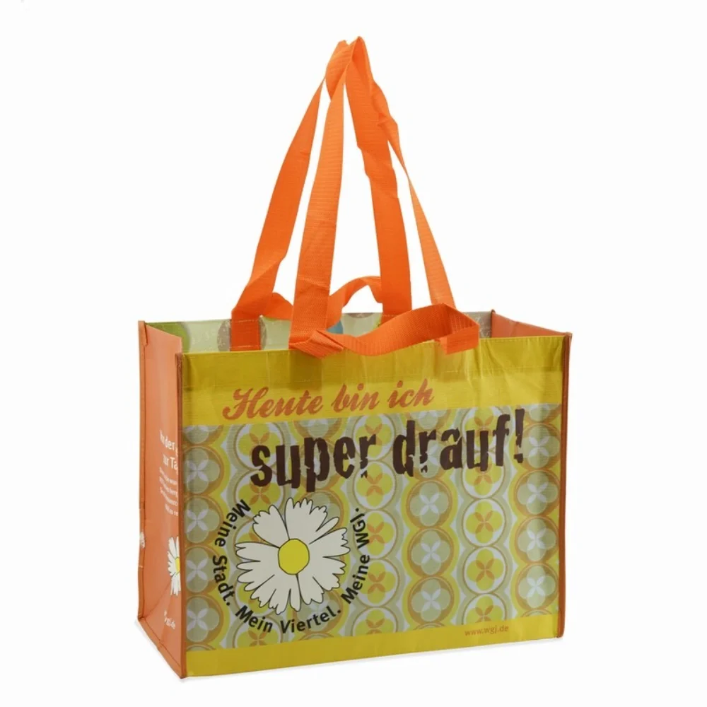 Supermarket rpet stitchbond fabric laminated bag for shopping - JR22PT06 - Detail