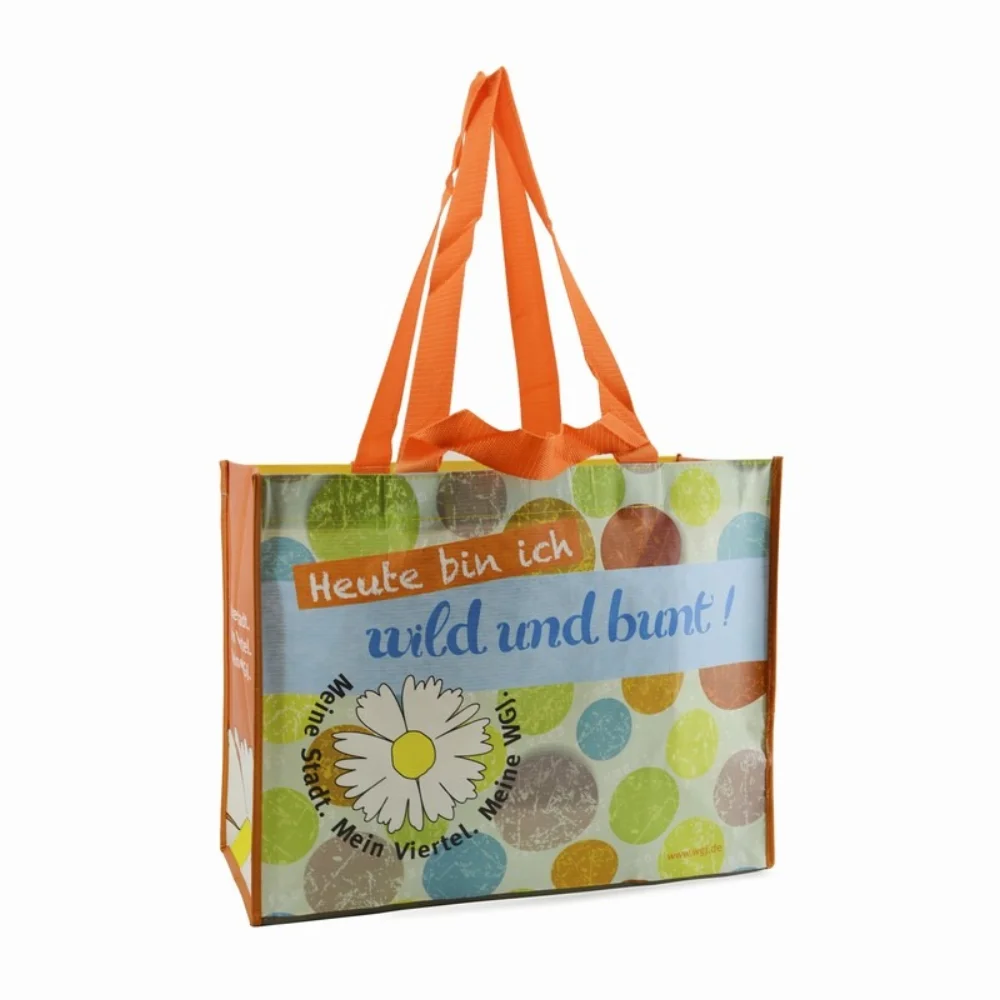 Supermarket rpet stitchbond fabric laminated bag for shopping - JR22PT06