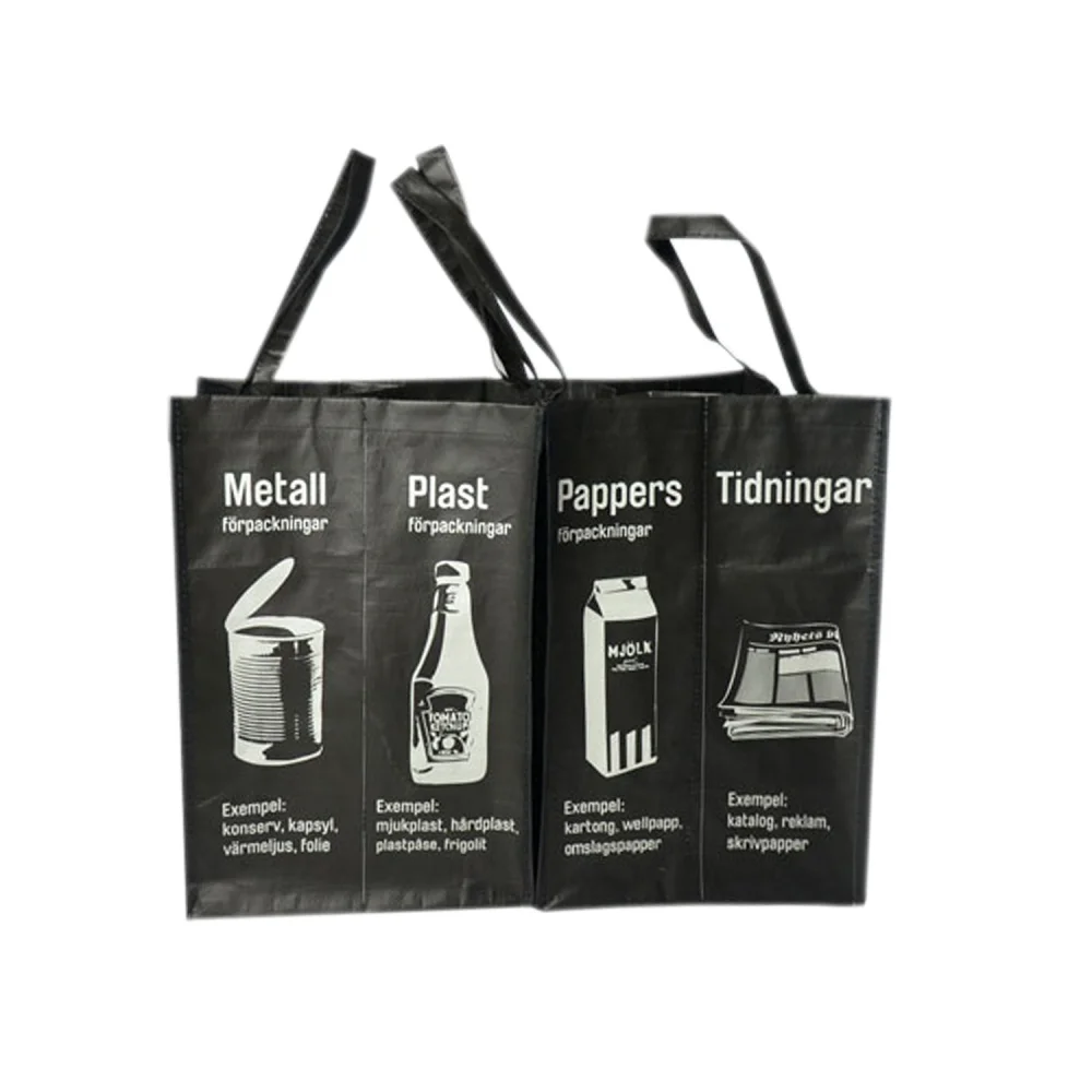 Custom lamination recycled pp woven garbage trash bag set for office - JR22WG02