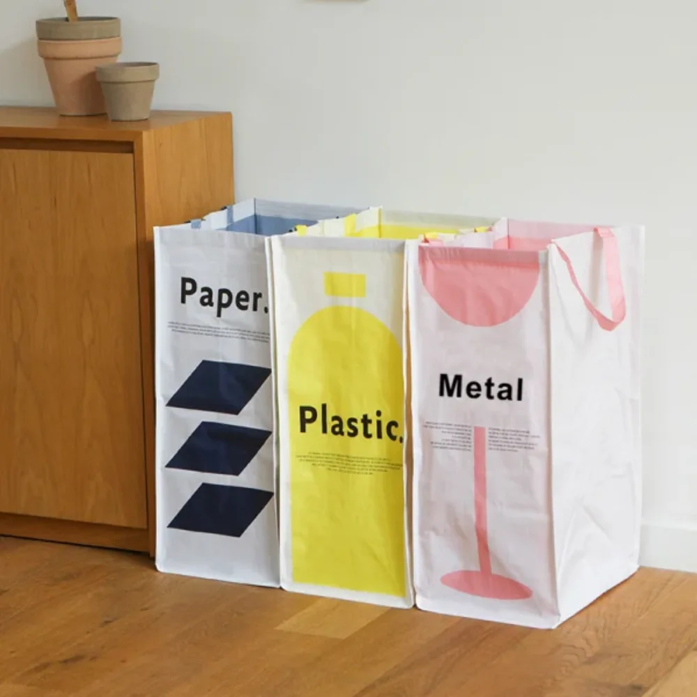 Korea cute design recycled plastic garbage bags hdpe with 100% recycled material - JR22WG04 - Detail