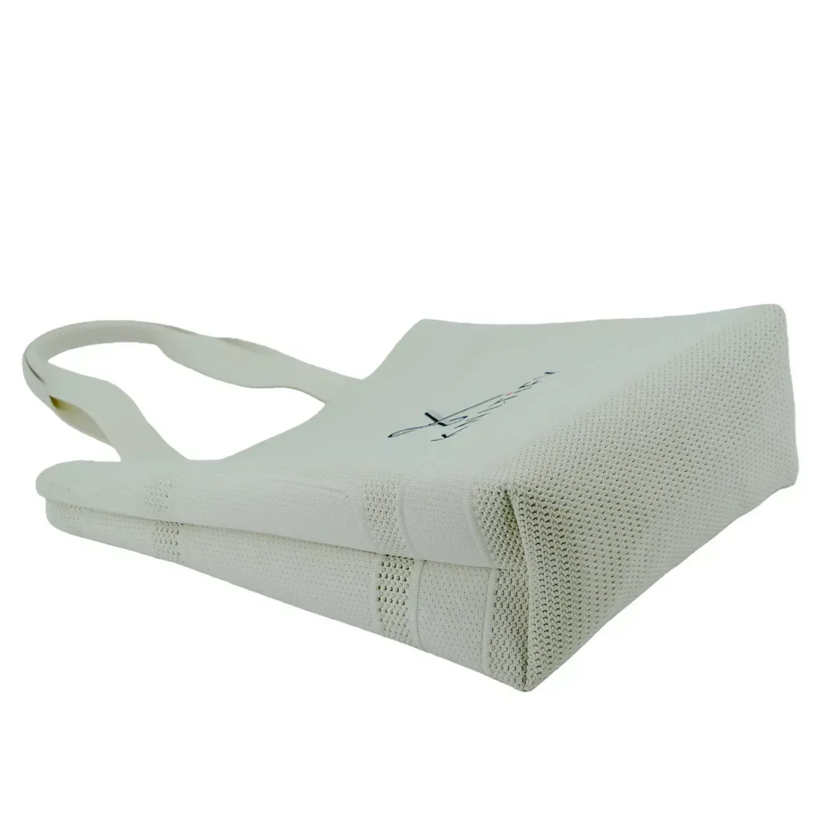 Eco-Friendly Polyester Yarn Material BSCI & REACH Certificate Reusable Knitted Tote Bag with Custom Logo - KB-2503 - Detail