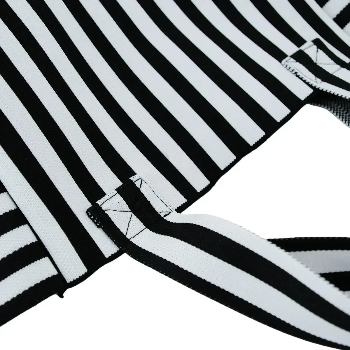 Eco-Friendly Durable Polyester Yarn Striped Knitted Tote Bag for Fashion & Daily Use - KB-2601 - Detail