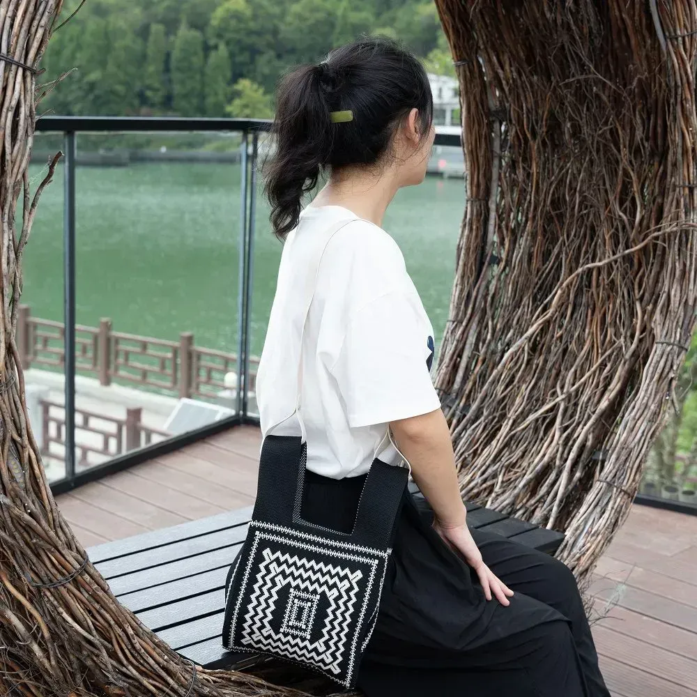 2023 new style autumn winter collection wholesale customized knitted shoulder bag - KS2302 - Detail