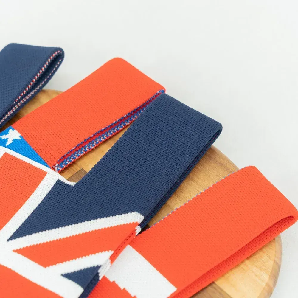 reusable various national flag design customized knitted tote bag - KT04-flag - Detail