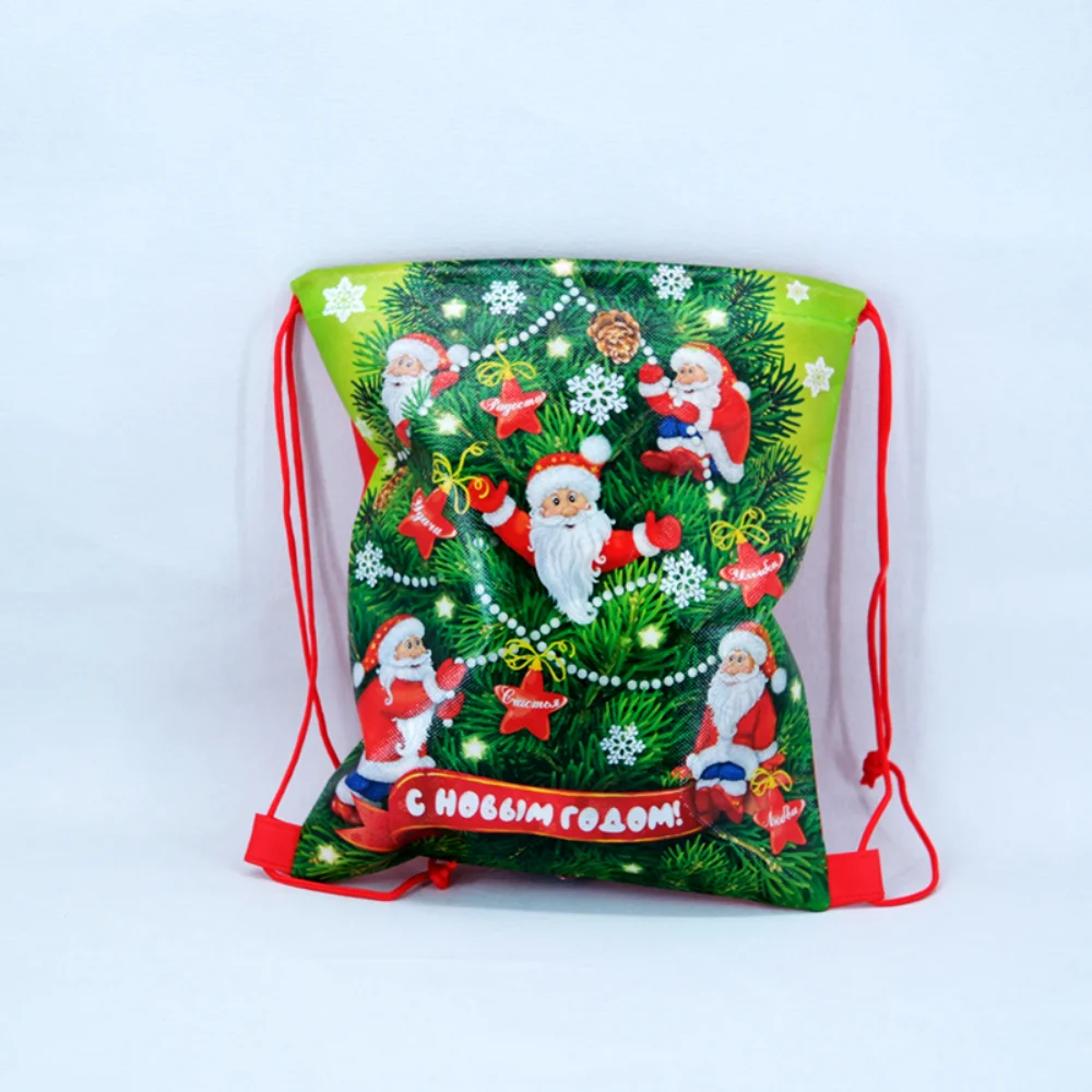 Christmas Eco-Friendly non woven drawstring backpack bag for Kids - NWG-21032