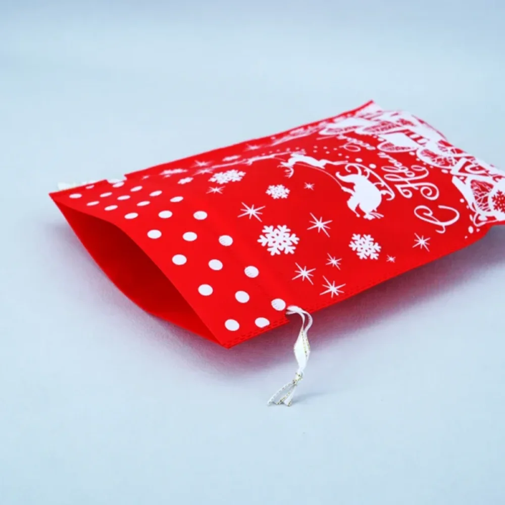 Custom logo eco friendly Christmas printed promotional non woven bag for gift - NWG-22043 - Detail