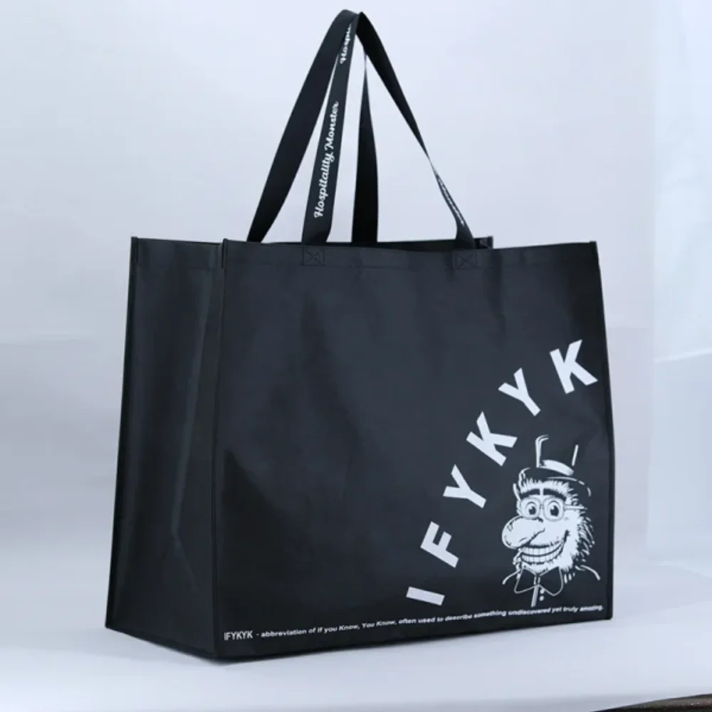 Factory Cheap Big Size Black Non woven Tote bags - NWG-2307