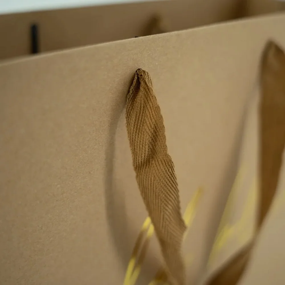 Sophisticated Elegant Paper Bags; Green Packaging Choices - PA23R001 - Detail