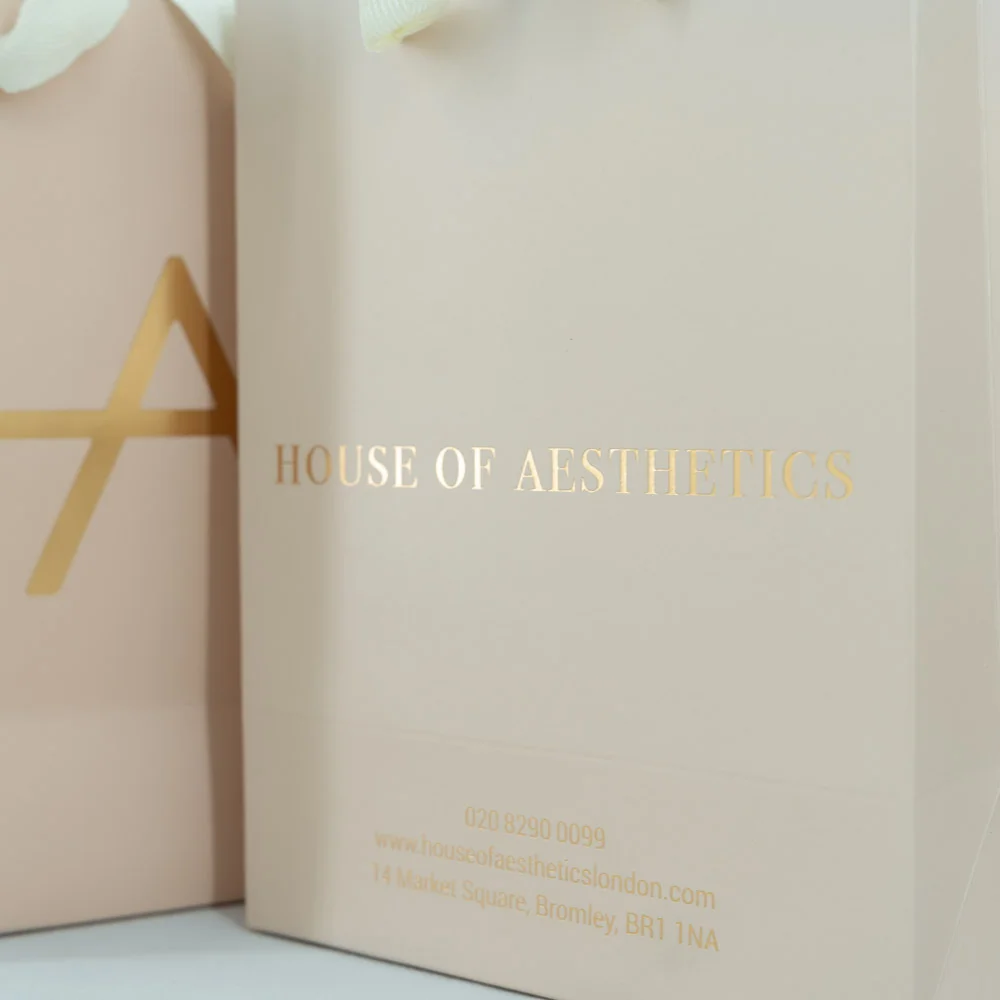 Custom Recyclable eco-friendly paper bags For Beauty Shop - PA23R004 - Detail