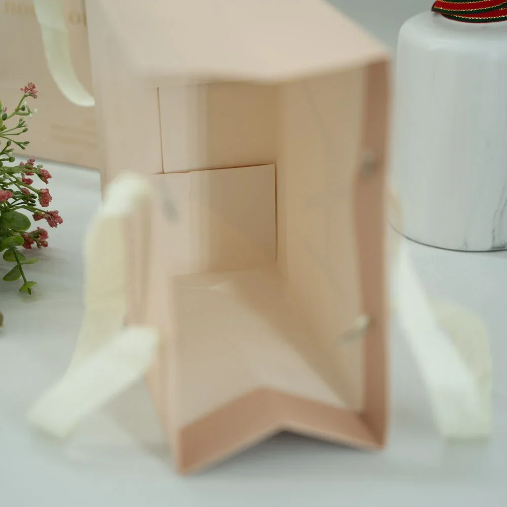 Custom Recyclable eco-friendly paper bags For Beauty Shop - PA23R004 - Detail