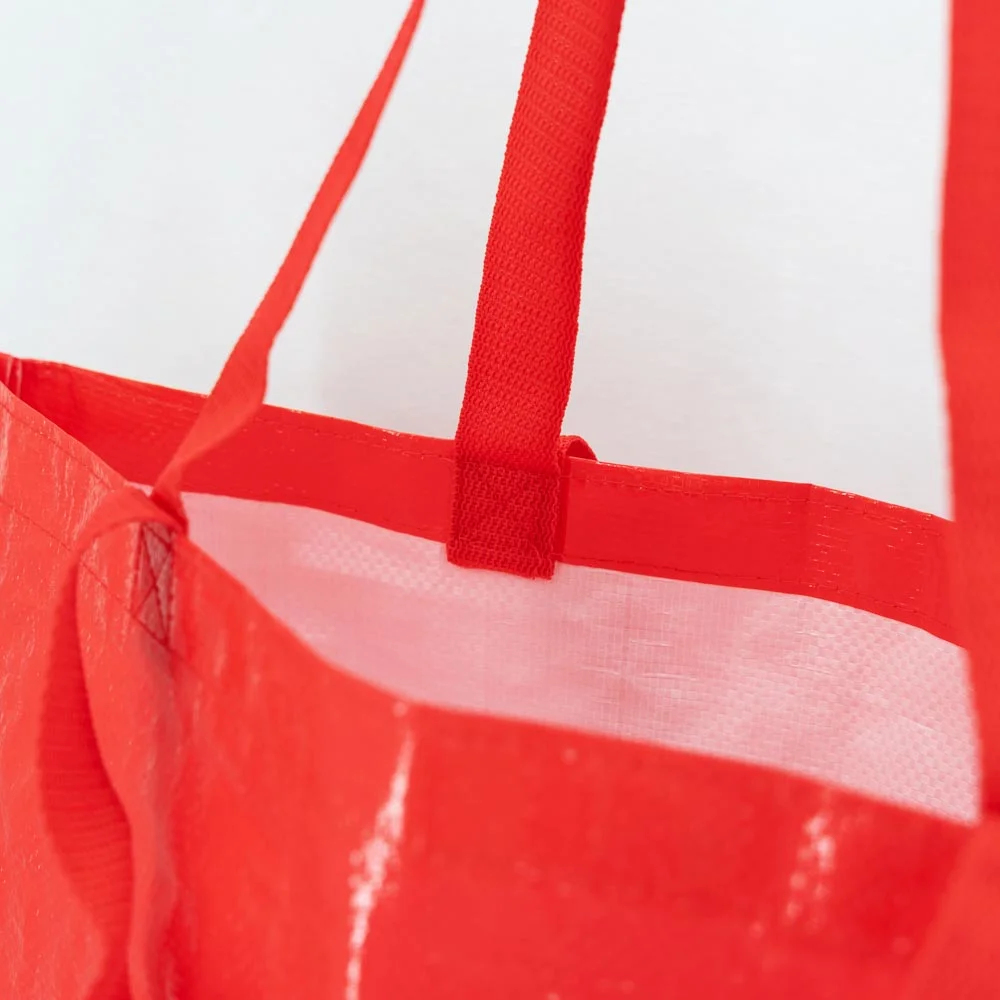 Low moq customized logo laminated PP woven shopping bags - PTA-2302 - Detail