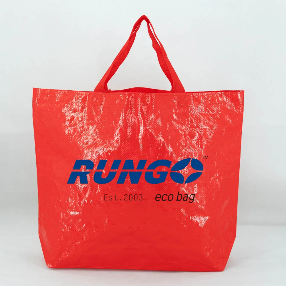 Low moq customized logo laminated PP woven shopping bags - PTA-2302 - Detail