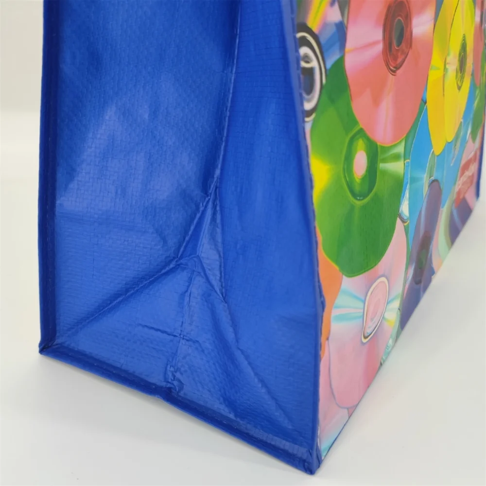 Promo full color printed woven polypropylene laminated pp woven matt recycle shopping bags customized - PW23R003 - Detail