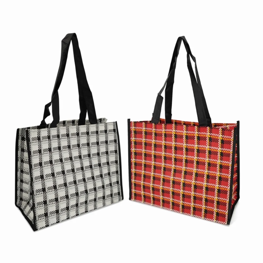 Custom full color printing polypropylene pp woven grocery bag wholesale - PW23R004