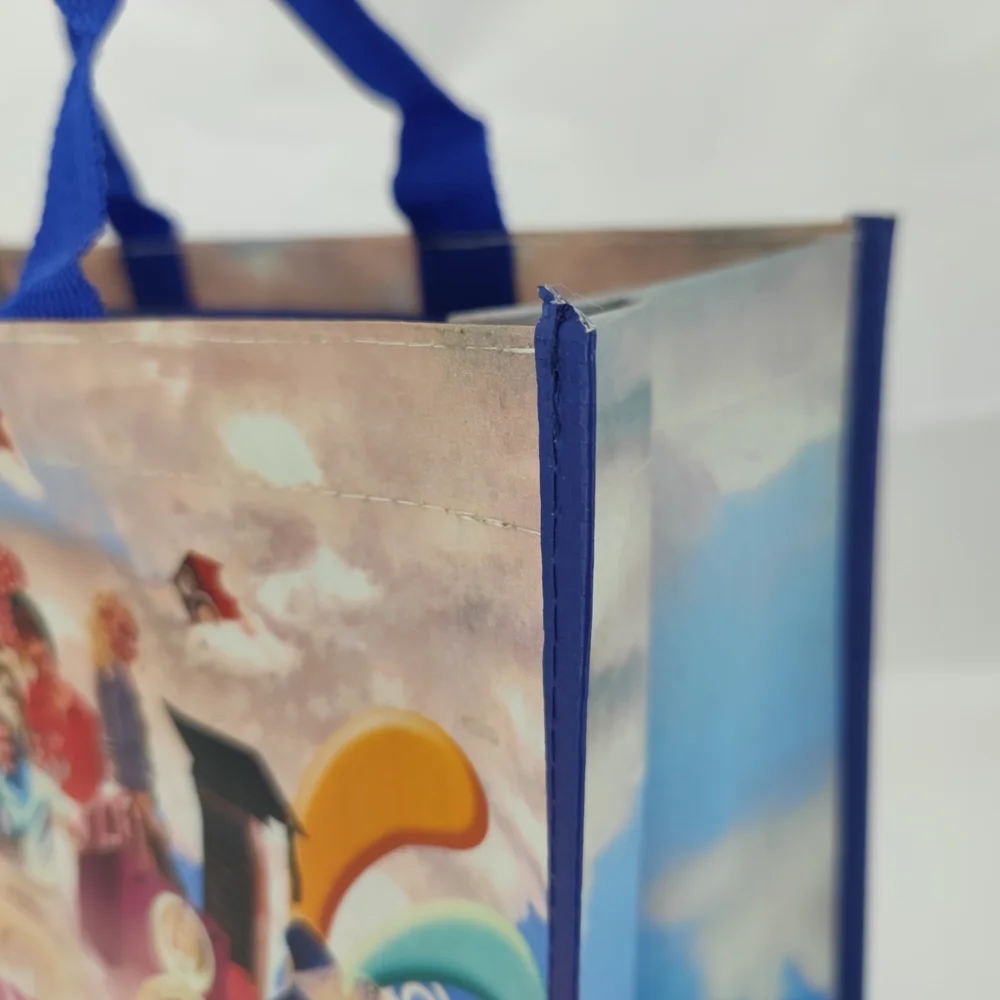 Custom printed polypropylene popular standard eco custom PP woven bag with zipper - PW23R007 - Detail