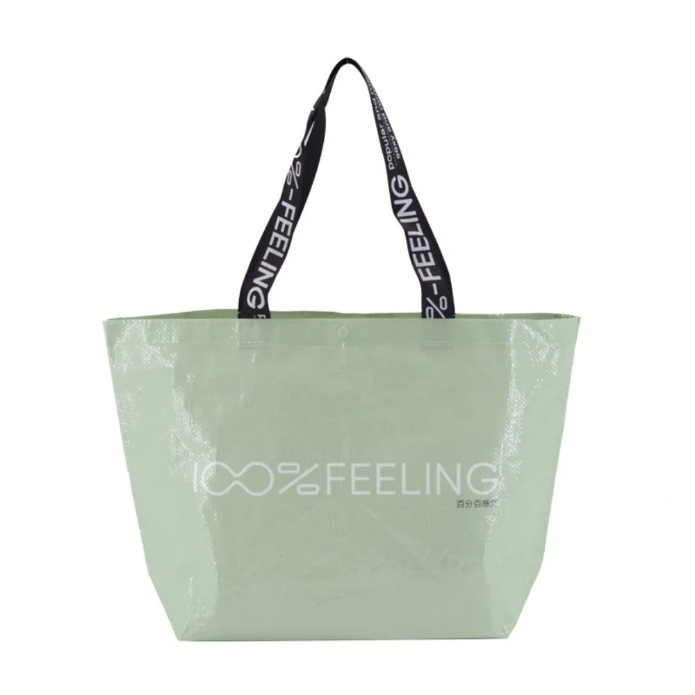 Customized reusable tote shopping bag recycled eco non woven bag with logo - PW23R009 - Detail