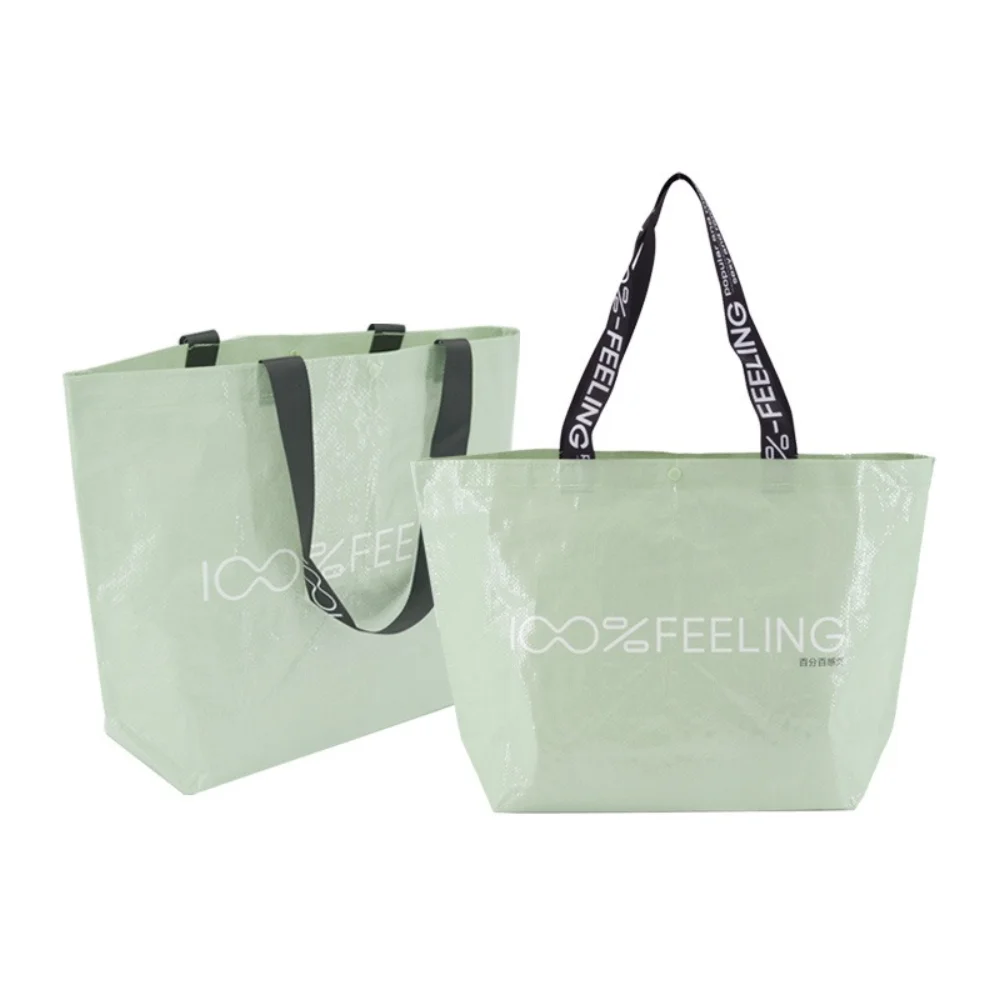 Customized reusable tote shopping bag recycled eco non woven bag with logo - PW23R009