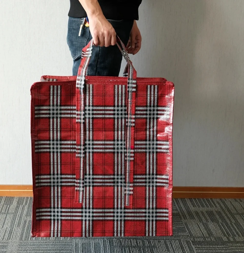 super Large Capacity Jumbo Storage Laundry Reusable Recycle PP Woven sack Bag 50kg with Zipper - RG221125 - Detail
