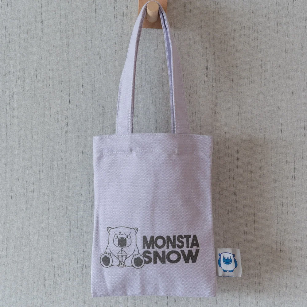 Mini small cute cotton canvas bag for milk tea shop - RG23R012 - Detail