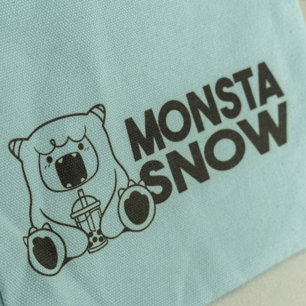 Mini small cute cotton canvas bag for milk tea shop - RG23R012 - Detail