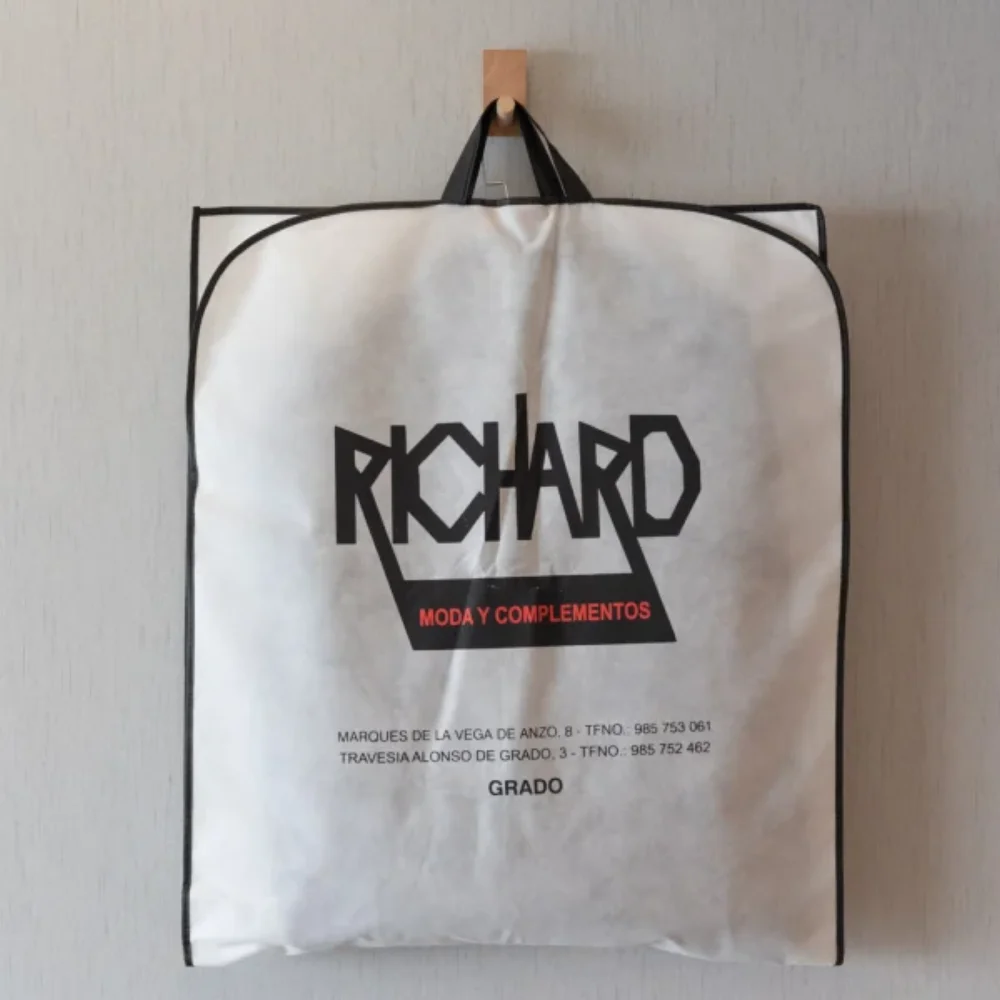Custom logo foldable dust proof clothing cover suit storage bag for dress - SC23R004 - Detail