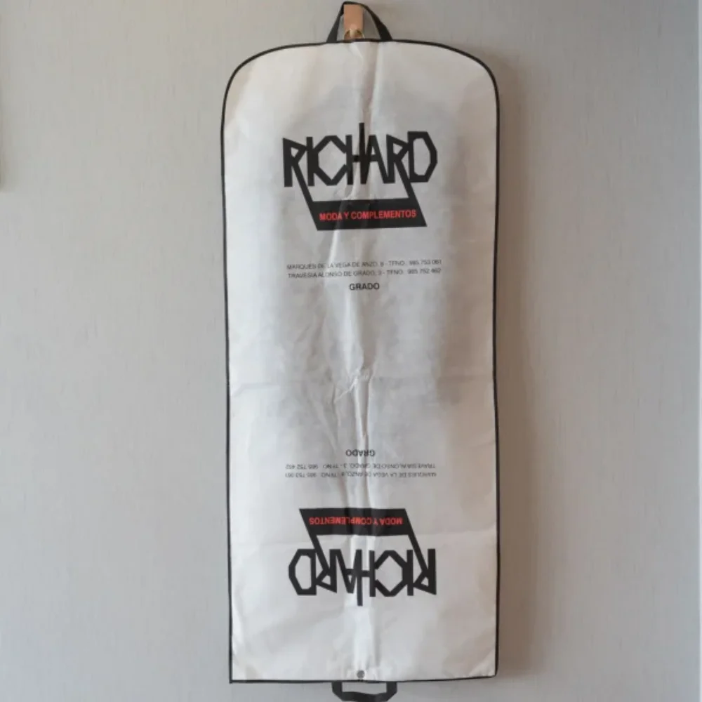 Custom logo foldable dust proof clothing cover suit storage bag for dress - SC23R004