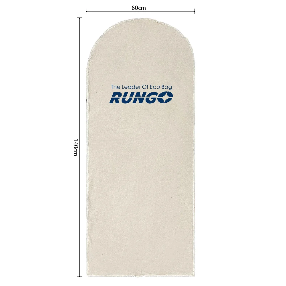 Wholesale Custom Logo 10oz Cotton Garment Bag With Zipper - Detail