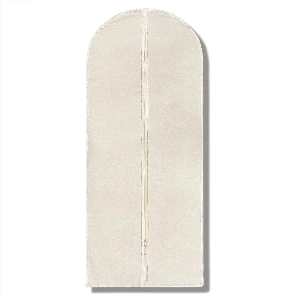 Wholesale Custom Logo 10oz Cotton Garment Bag With Zipper - Detail